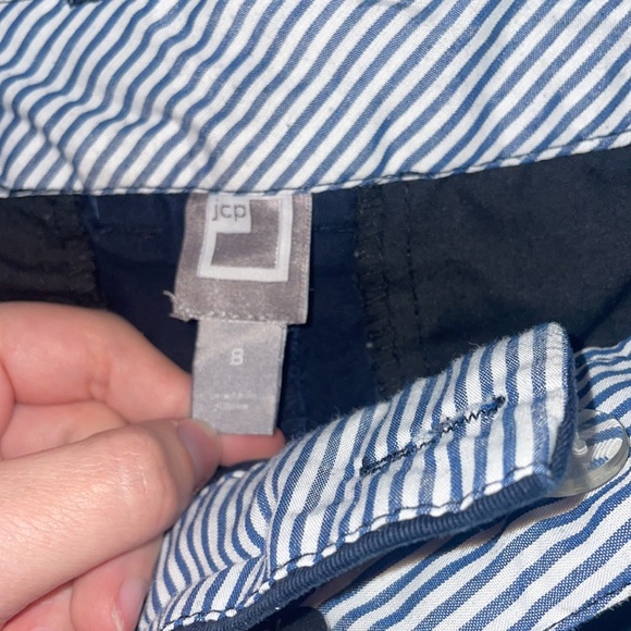 JCP one black and the other is navy cotton shorts - Picture 7 of 10